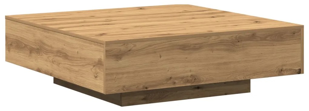 Kávézóasztal Kézműves Tölgy 100x100x31 cm Műgyanta