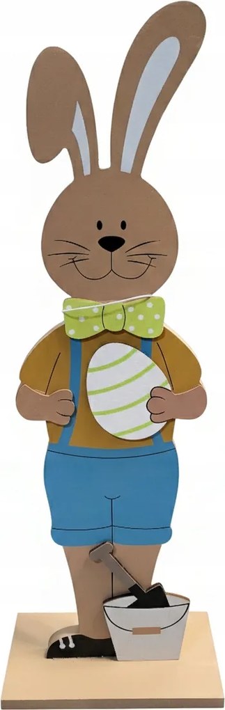 Színes fa dekoráció Livarno Home – Nyúl úr 56 cm magas