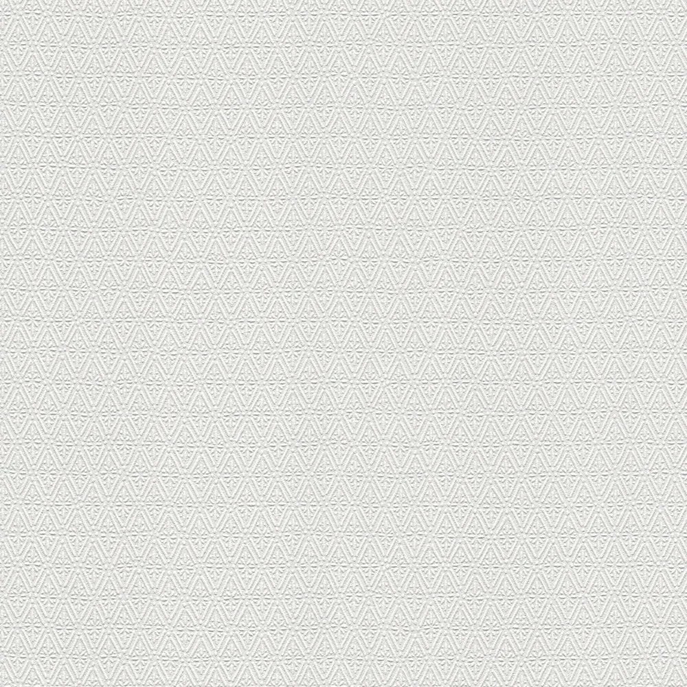 Vinyl tapéta flizelin fehér strukturált finom mintás rombusz szőnyeg 10 m
