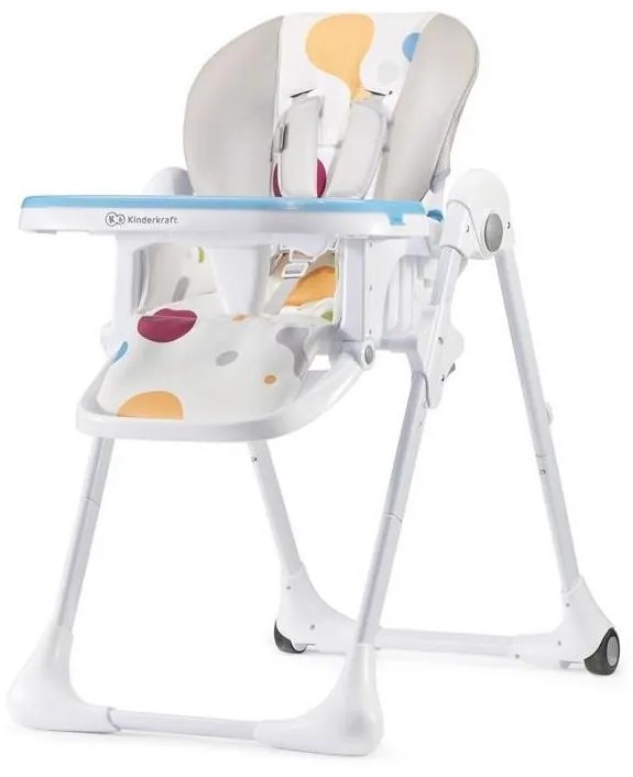 Kinderkraft KINDERKRAFT - Gyerek étkezőszék YUMMY bézs/fehér AG0319