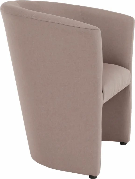 Klub fotel, pasztell rózsaszín anyag, CUBA