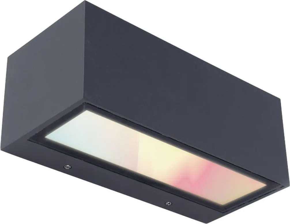 LUTEC 5189120118 GEMINI Modern Kültéri Fali Lámpa Antracit LED IP44