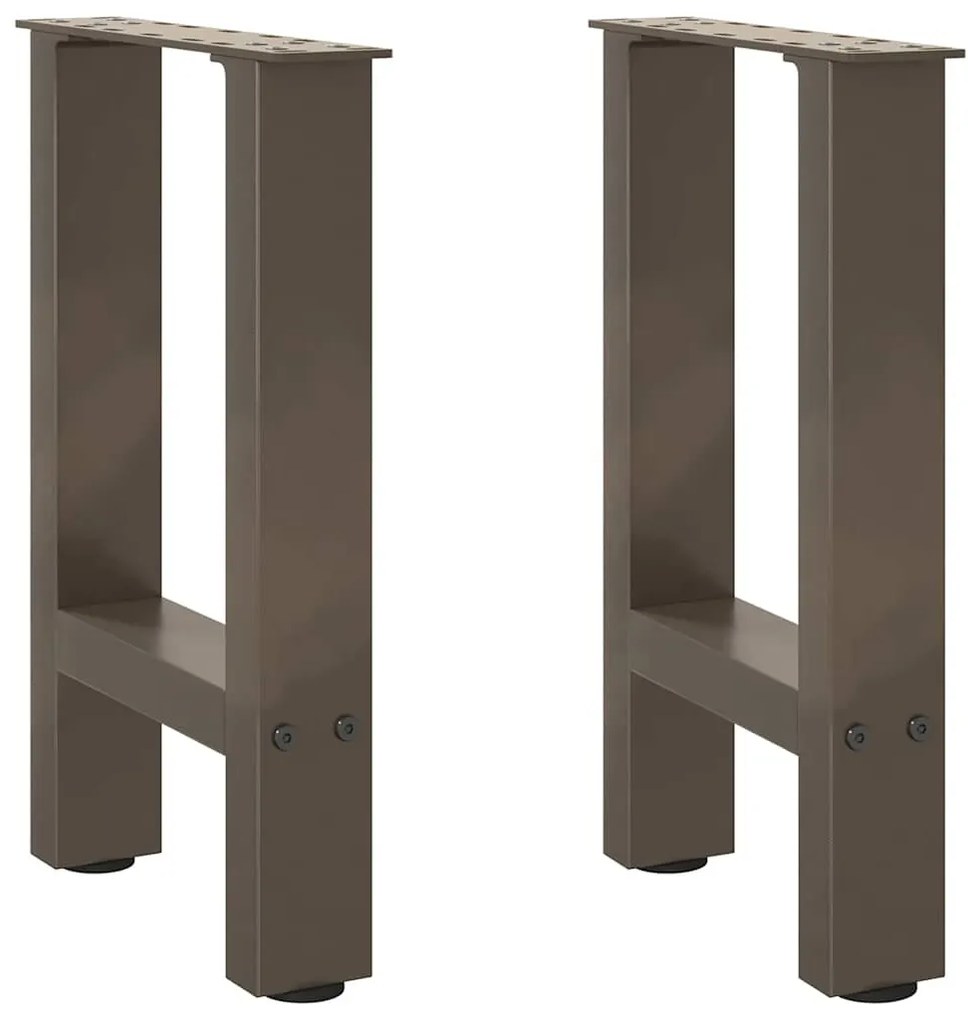 2 db natúr acél dohányzóasztal láb 38x(42-43) cm acél