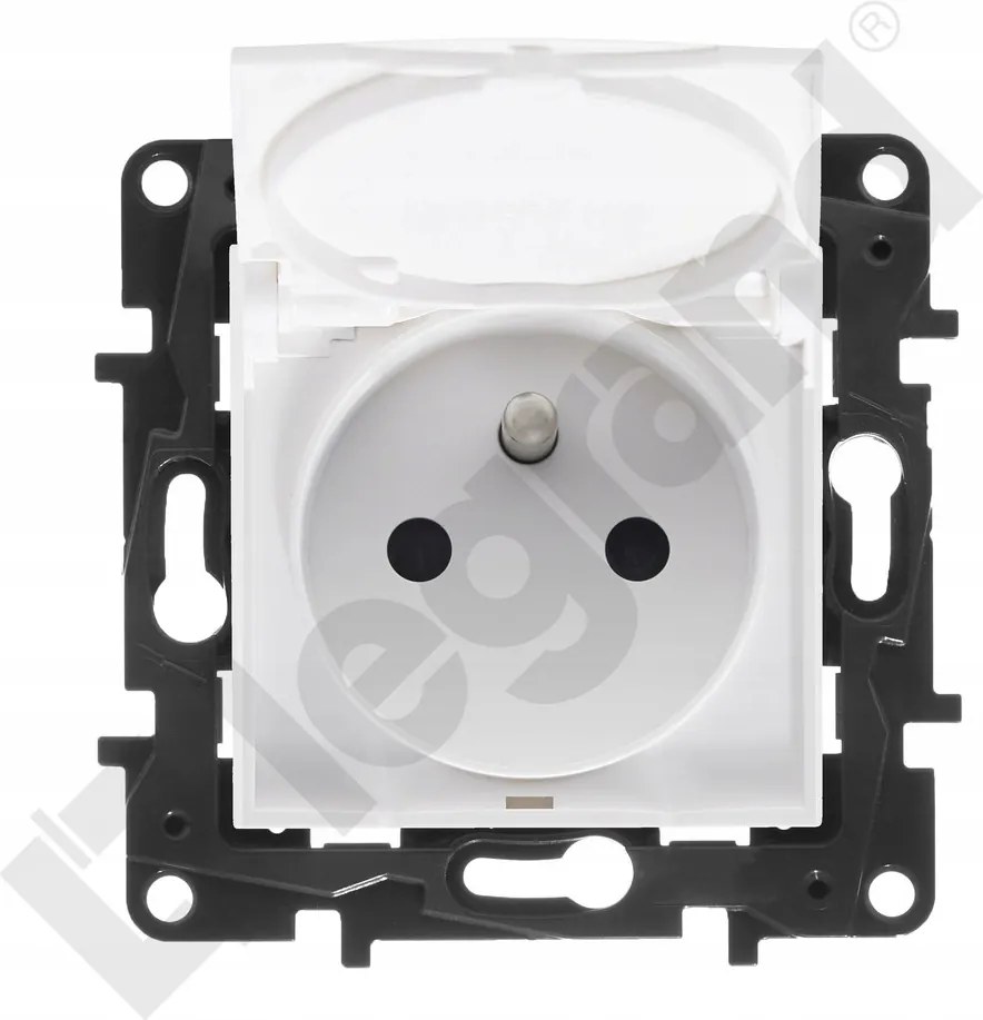 Tápcsatlakozó aljzat IP44 földeléssel, csavaros csatlakozókkal, átvezető nélkül