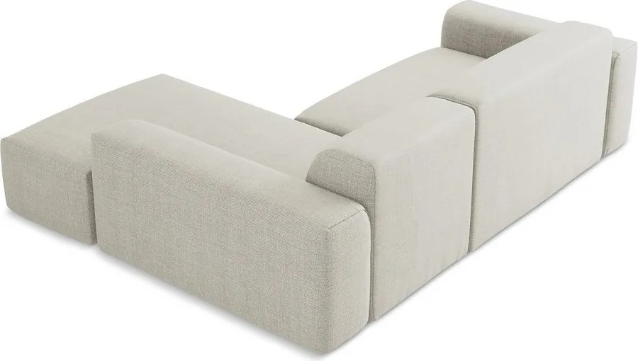 Bézs sarokkanapé (jobb oldali-heverő résszel) Keli – Makamii