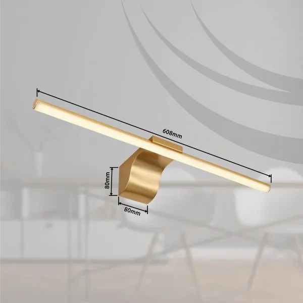 Globo 41925M - PEPE LED fürdőszobai tükörvilágítás 10W 230V IP44 arany