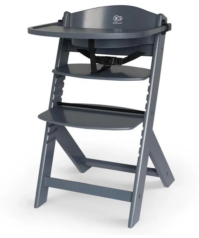 KINDERKRAFT - Gyermek étkezőszék ENOCK szürke
