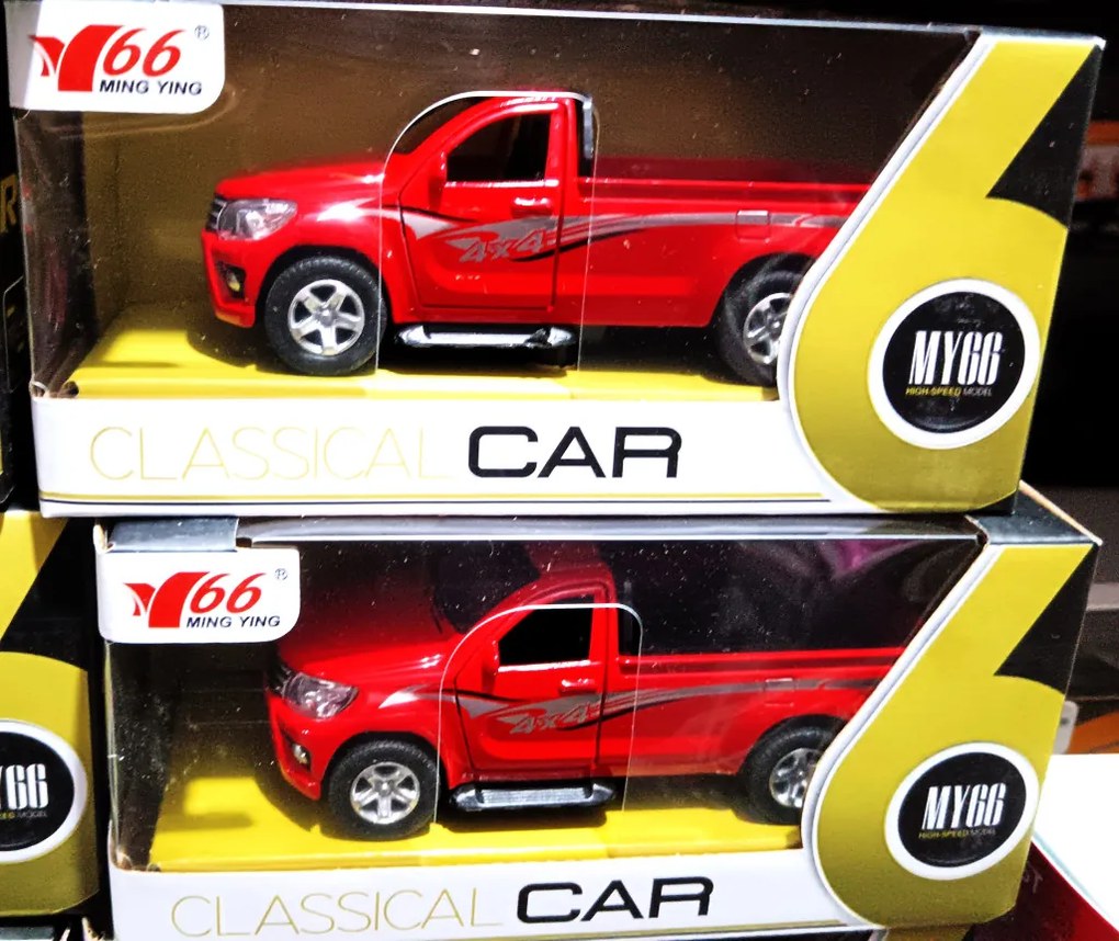 Amerikai Pick Up Truck Teherautó Fém 1:46 Méretarányú Autó Játék LED Világítással