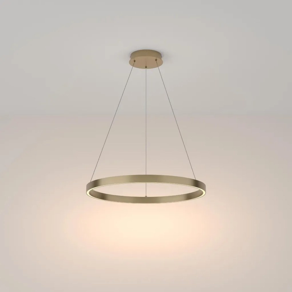 MAYTONI MOD058PL-L100BS3K RIM Modern Led Függesztett Lámpa Sárgaréz LED IP20