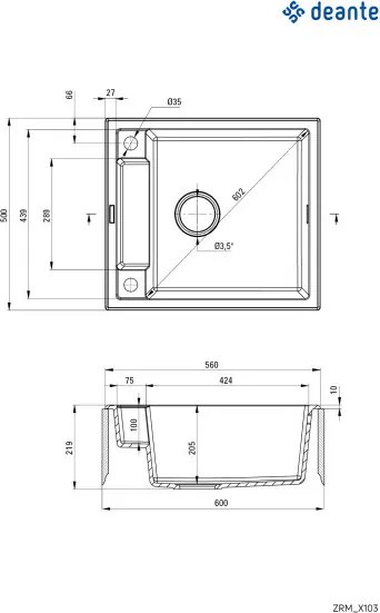 Magnetic gránit mosogató_nero_1 medence