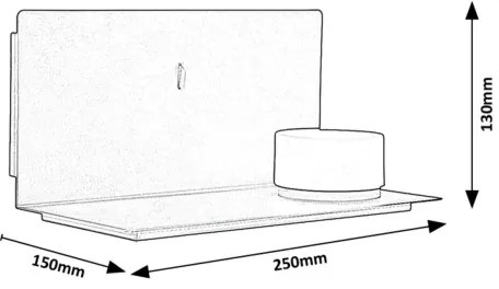 Rabalux 71058 - LED Fali lámpa polccal ARANZO LED/6W/230V 3000K