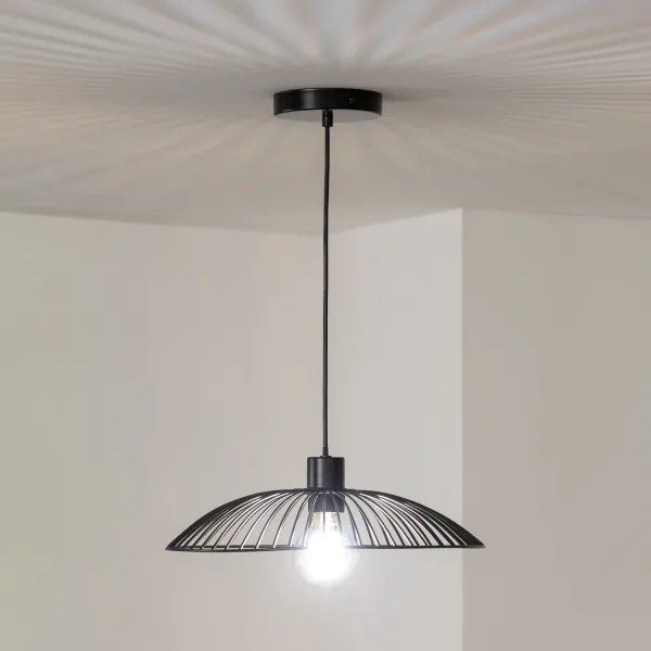 Brilagi - LED csillár huzalon CERIA WIRE 1xE27/40W/230V átm. 38 cm fekete