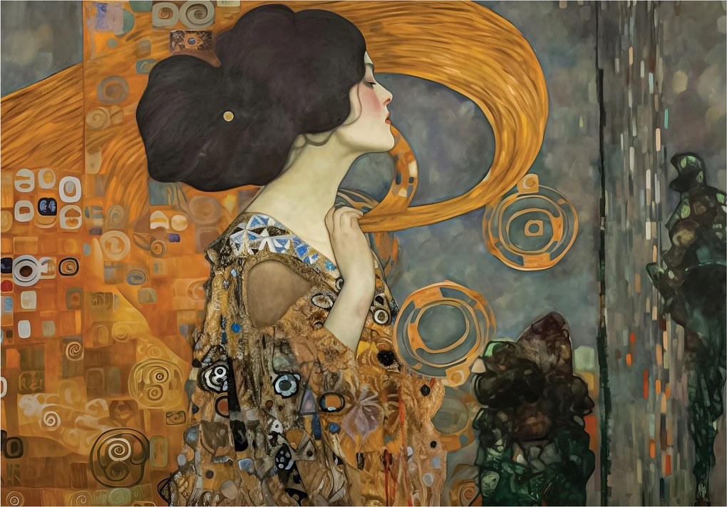 Klimt tapéta Arany minták Art nouveau Modern 520x318 Elegancia luxus +ragasztó
