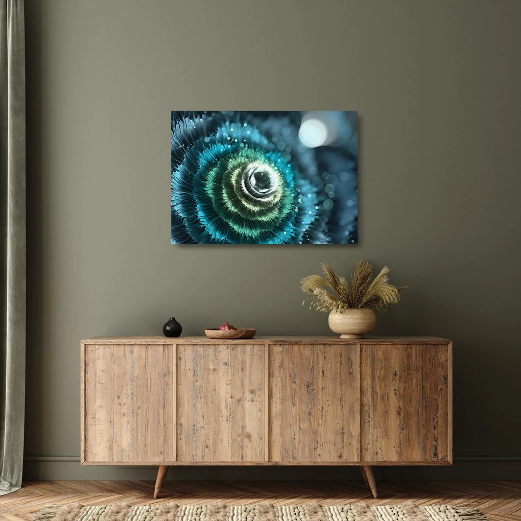 Kép - Virág részlete (üvegen) (70x50 cm)