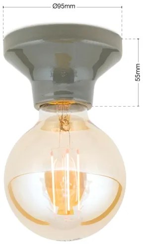 Orion - Mennyezeti lámpa FROST 1xE27/60W/230V szürke