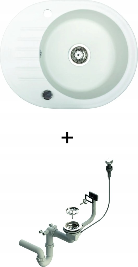 Gránit Mosogató Konyhai mosogató Came szifon