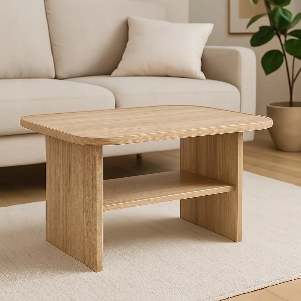 Ovális pad 69x51 nappali sonoma tölgy