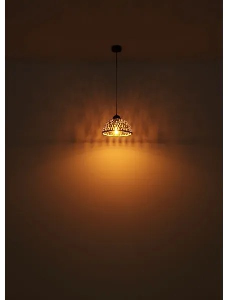 Globo 15767H1 - Csillár zsinóron COLLY 1xE27/15W/230V bambusz