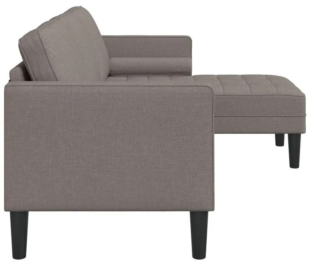 3-Fős Sarokkanapé Bézs 160 cm Szövet