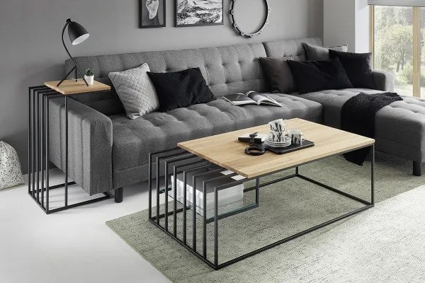 Juba dohányzóasztal tölgy 120cm