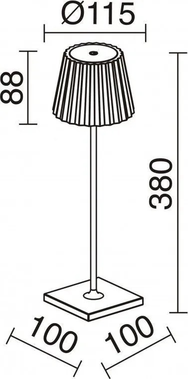 NOVOLUX 914A-L0103L-01 LITTA Kültéri Dekorációs Lámpa Fehér LED IP54