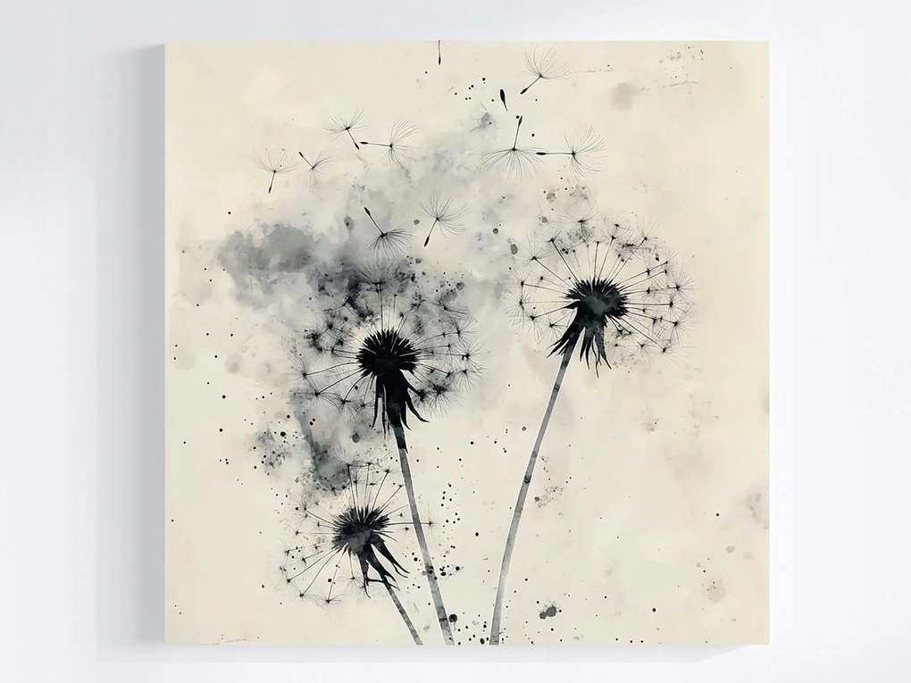 Vászonkép Canvas Grafika Természet Növényzet Virágok Pitypangok 40x40