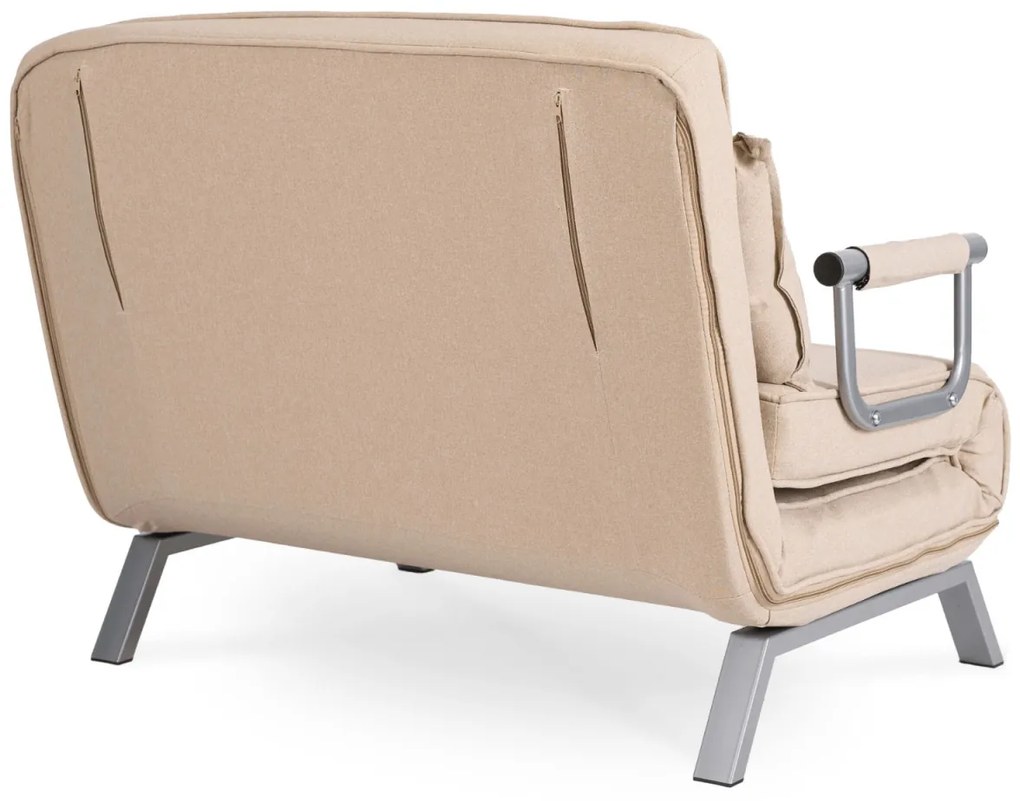 Fotel Rozkładany Dwuosobowy BART 2 Beżowy