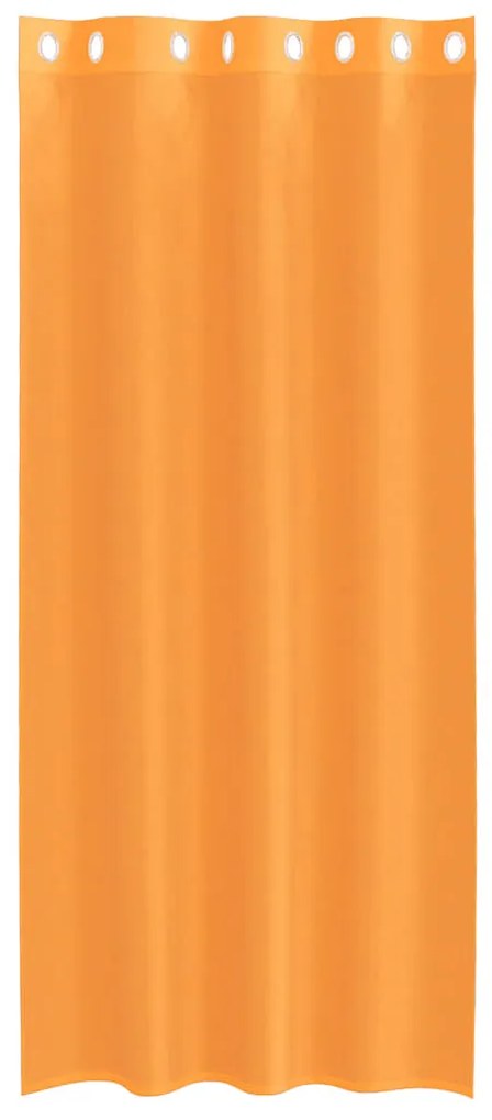 2 db narancssárga fátyolfüggönyök rojtokkal 140x225 cm