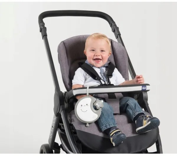 Chicco - Kiságy mobil dallammal 3in1 NEXT2DREAMS 3xAA szürke