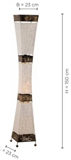 Paul Neuhaus 1923 - Állólámpa ABUJA 3xE27/40W/230V