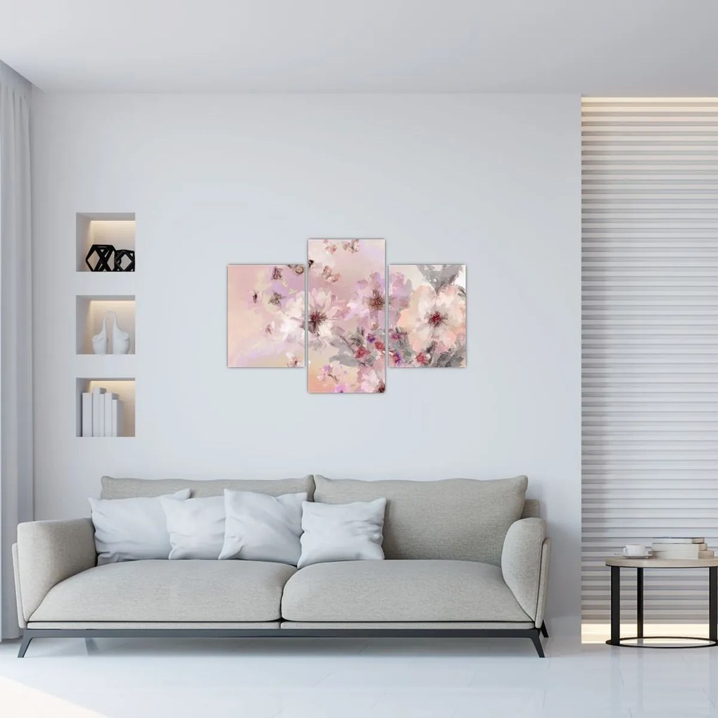 Kép - Művészeti kollázs pillangókkal (90x60 cm)