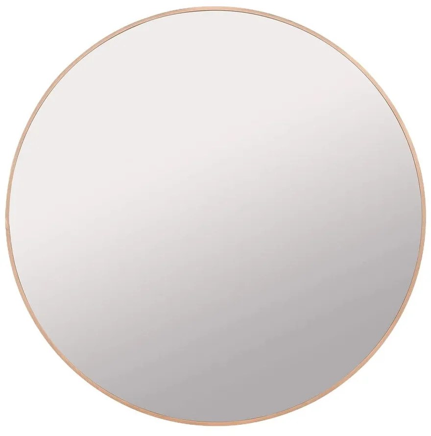 Fali tükör tömörfa kerettel ø 110 cm Miro – Blomus