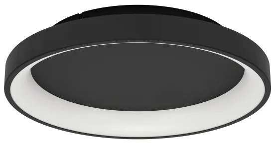 Eglo 901251 - LED Dimmelhető mennyezeti lámpa LORETELLO LED/12W/230V fekete + + távirányító