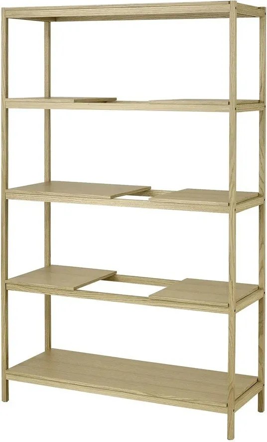 Natúr színű polcos állvány tölgyfa dekorral 105x170x40 cm Sukoya – Blomus