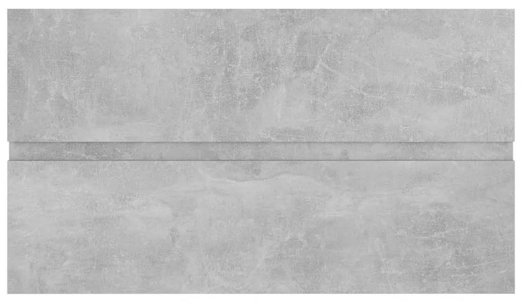 Betonszürke szerelt fa mosdószekrény 80 x 38,5 x 45 cm
