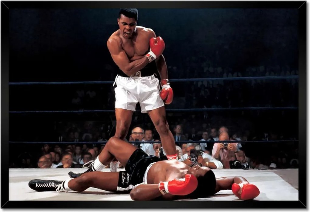 Poszterek keretben 60x40 Muhhamad Ali Boxer Harc