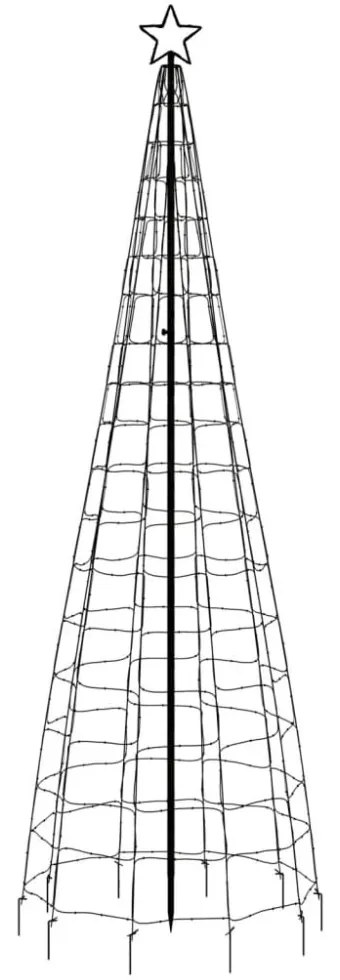 kék LED karácsonyfa tüskékkel 570 LED 300 cm