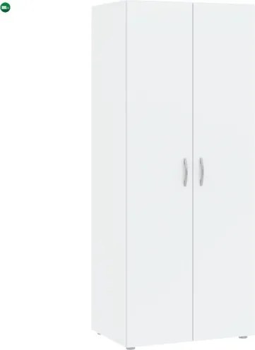 BASIC Ruhásszekrény Fehér Színben 74 cm 2D