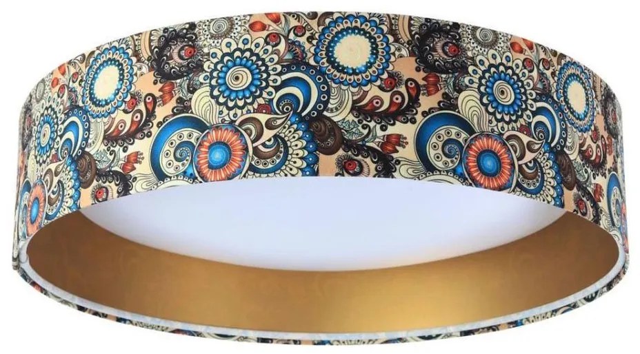 GALAXY LED 24W mennyezeti lámpa, színes, arany kivitel