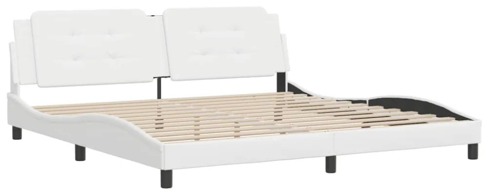 fehér műbőr ágykeret matrac nélkül Zadar 200x200 cm
