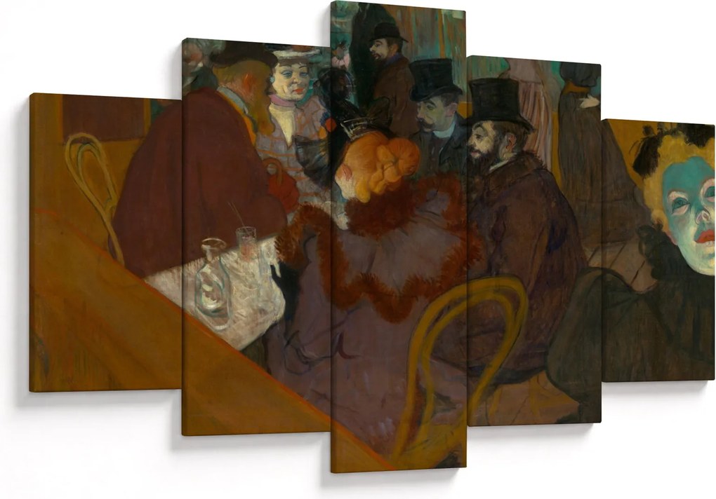 Kép - Henri de Toulouse-Lautrec, At the Moulin Rouge, reprodukciók (150x105 cm)