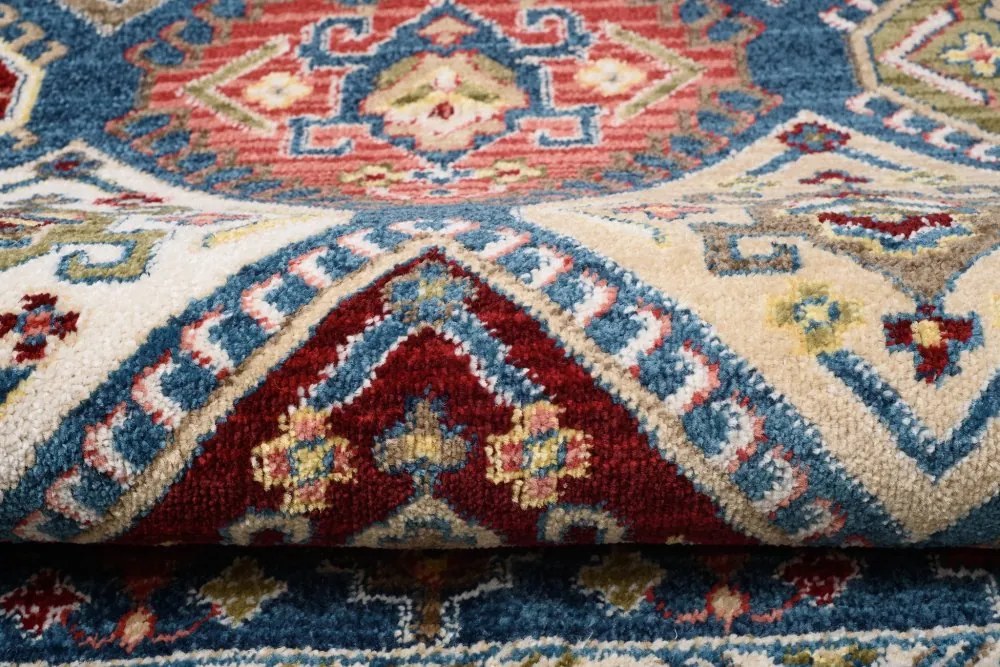 Designer vintage szőnyeg kék színben Szélesség: 120 cm | Hossz: 170 cm