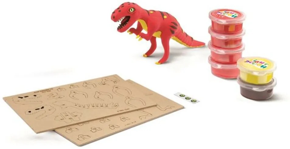 Dínó készítő modellező gyurmakészlet, T-Rex, MAPED CREATIV Dinos factory (IMAC907210)