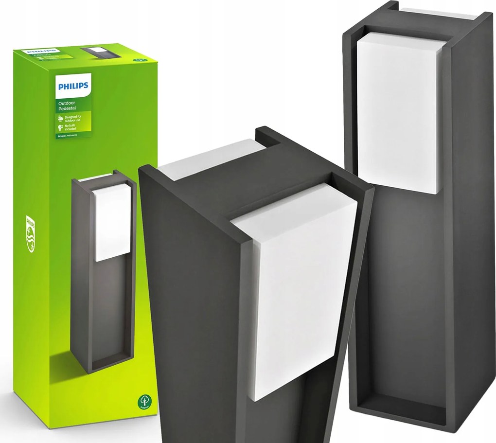 LED-es kerti lámpa Kültéri Philips Bridge E27 IP44 Álló Oszlop 40cm