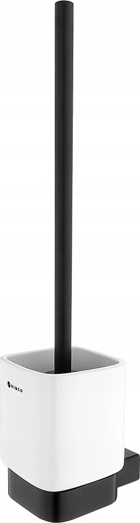 Nimco Kibo fekete WC-kefe, WC-kefe, kerámia tartállyal Ki-14094KN-90