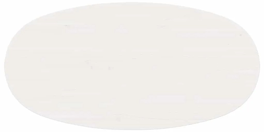 Dohányzóasztal Fehér 80 x 40 x 35 cm Tömör fenyőfa