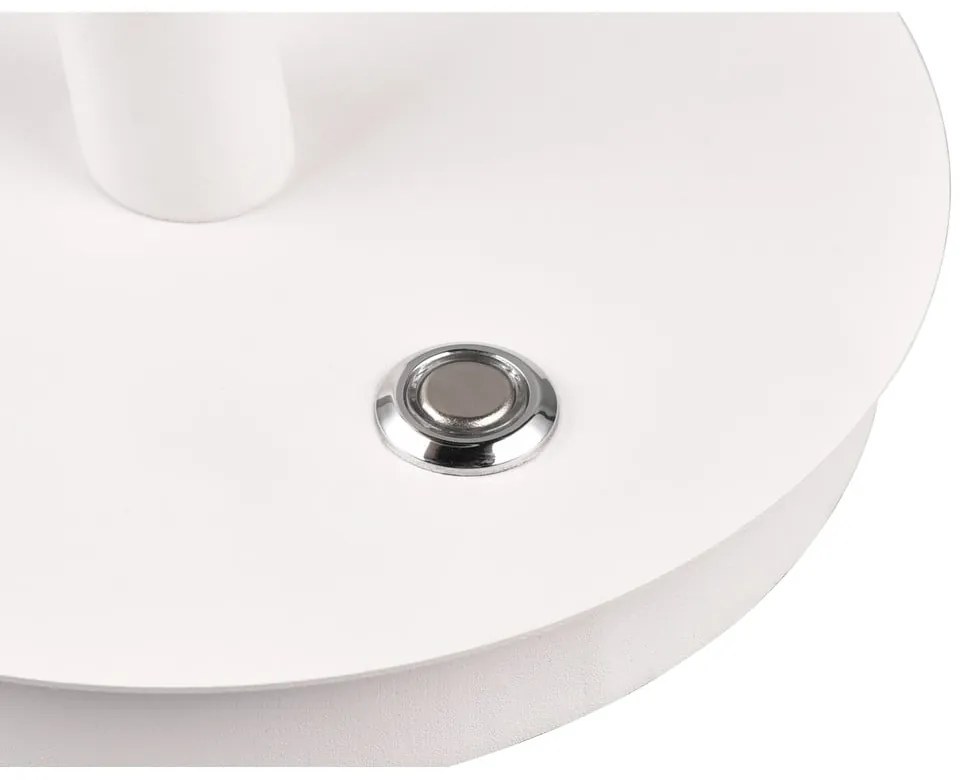 Fehér LED asztali lámpa fém búrával (magasság 56 cm) Nala – Trio Select