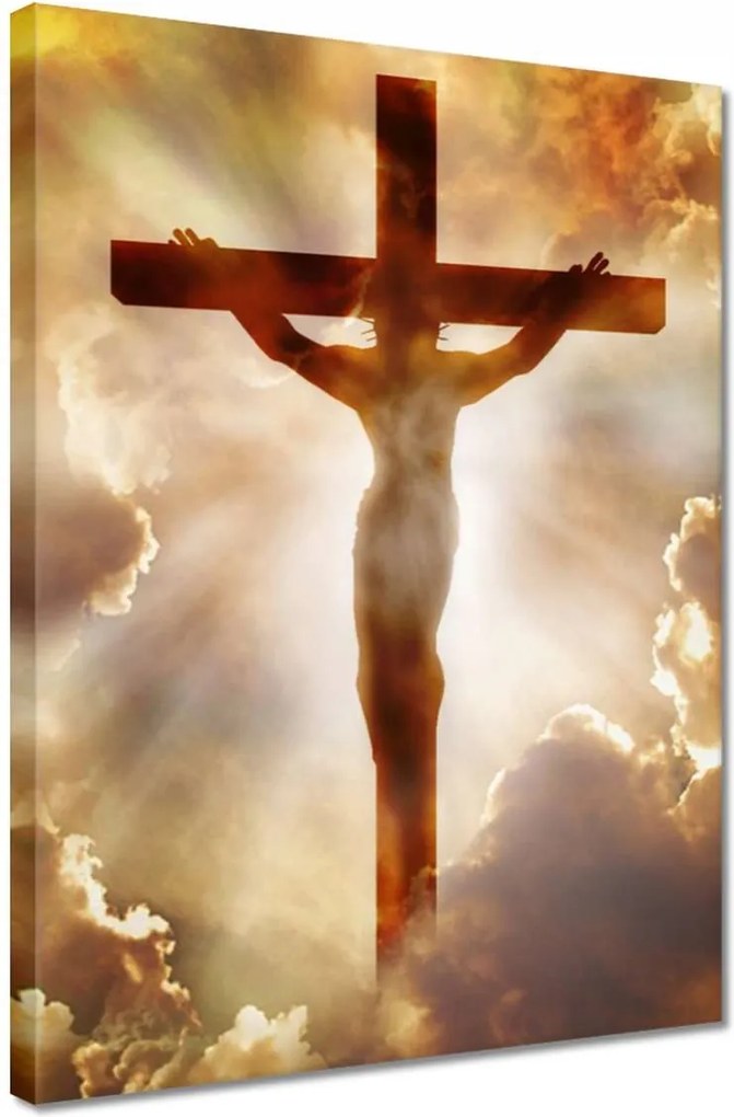 Vászonkép 30x40 Jézus keresztre feszítése