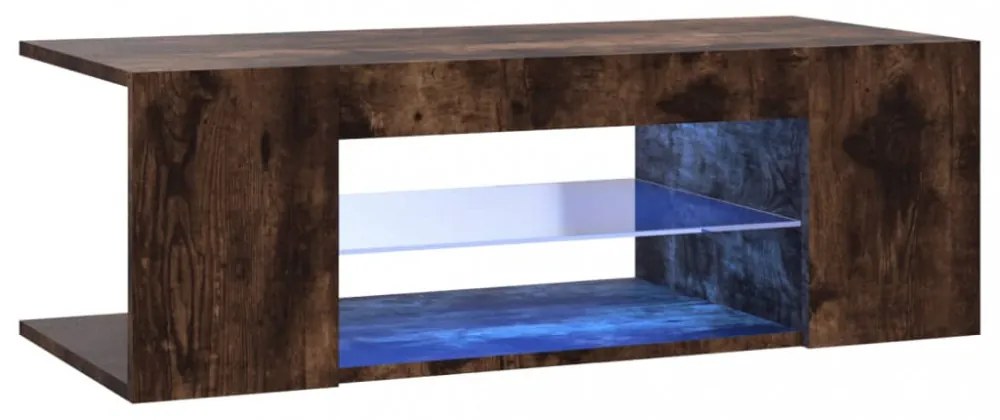 füstös tölgy színű LED-es TV-szekrény 90 x 39 x 30 cm