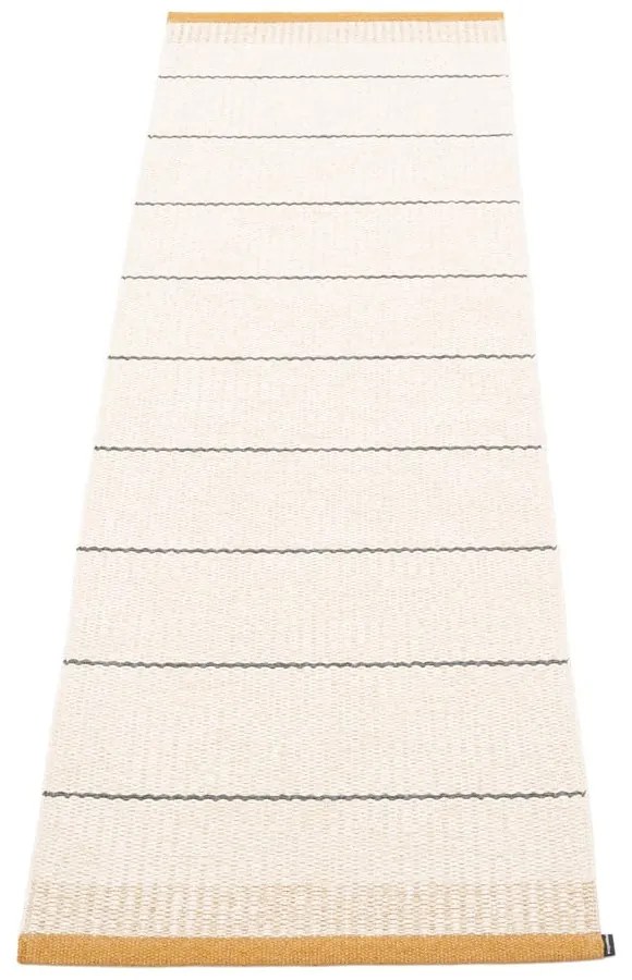 Okkersárga-krémszínű kültéri-beltéri futószőnyeg 60x200 cm Belle Ochre – Pappelina